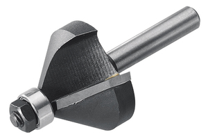 TCT Chamfering Router Bit with Guiding Pin, 6 mm Shank