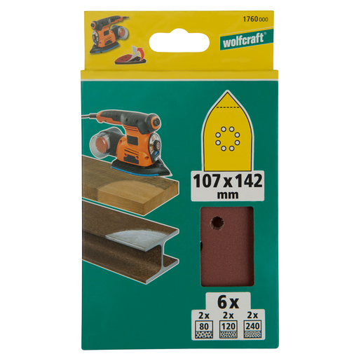 Easy-Fix Sanding Sheets for wood/metal 107 x 142 mm