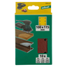 Kit de cintas abrasivas autoaderentes para madeira/metal, 100x115 mm