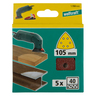 Easy-Fix Sanding Sheets for wood/metal 105 mm