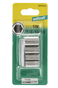 Wrench Socket Set (A/F 7,8,10,13), 5 Pcs.