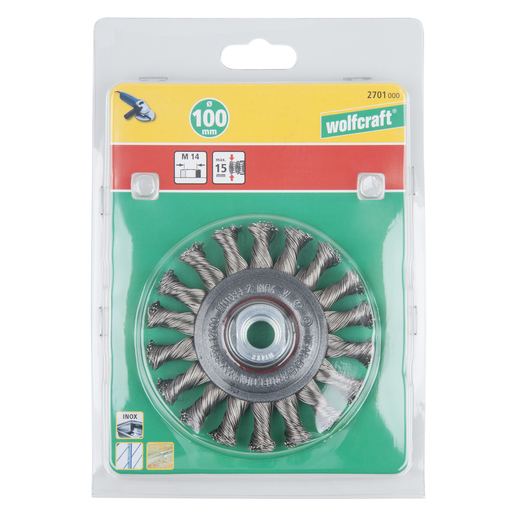 Stainless Steel Wire Wheel Brush, twisted