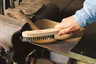 Cepillo manual de alambre de acero, 4 filas