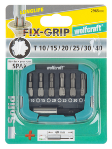 Bit-box FIX-GRIP, TORX® (T 10–40), 7-dlg.