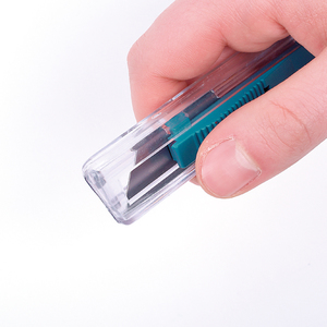 Trapez bıçak ağızlı plastik emniyetli bıçak