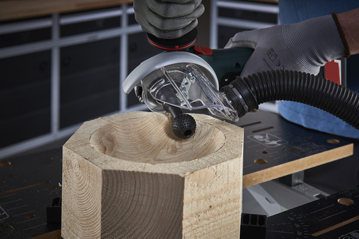 Holzbearbeitungsset für Winkelschleifer, 4-tlg.