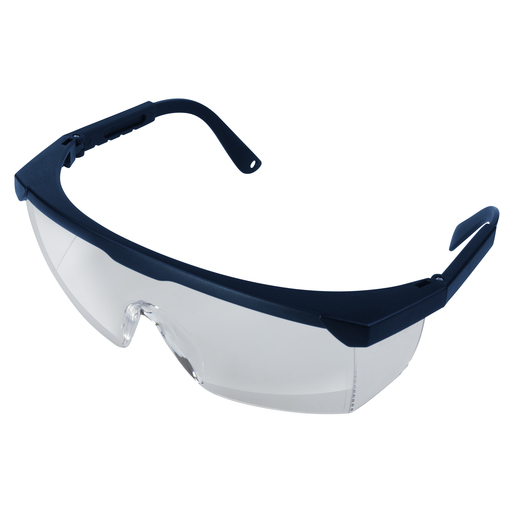 “Safe” Safety Glasses With Adjustable Temples, Clear