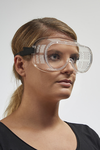 “Standard” Full Protection Goggles With Elastic Headband, Clear