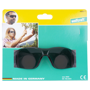 Okulary ochronne „Profi” z zausznikami, przyciemniane (z ochroną UV)