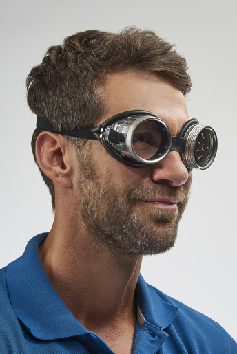 Óculos de proteção contra estilhaços, com elástico, lentes incolores