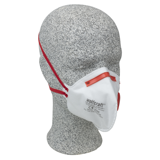 Máscara de proteção contra poeira fina, dobrável, FFP3 V NR