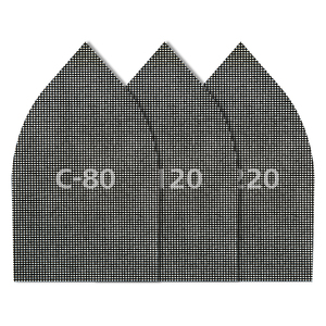 Set di griglie abrasive velcrate per cartongesso 107 x 175 mm