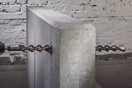 Sert metal donatımlı beton matkap ucu, SDS-plus