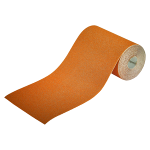 Role brusného papíru na dřevo a kovy, 5 m × 115 mm