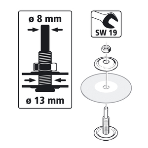Затягащ дорник за отвор Ø 13 mm