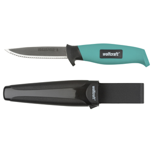 Outdoor Knife with Serrated Blade and Sheath