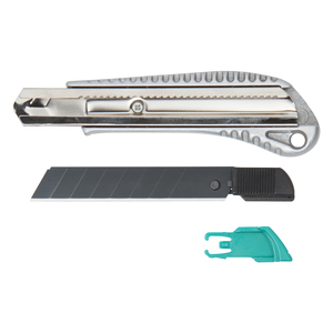 Metall-Abbrechklingenmesser 18 mm mit schwarzer Klinge „Profi-Sharp“