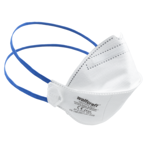 Máscara respiratória dobrável FFP2