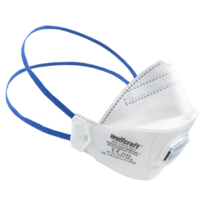Masque de protection respiratoire pliable FFP2 avec valve