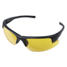 Occhiali di protezione per luce blu con stanghette, giallo scuri, clip-on per lenti di correzione